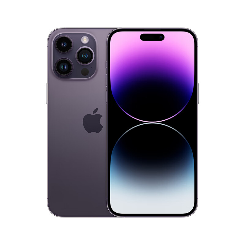 Apple iPhone 14 Pro Max (A2896) 全网通5G 手机 双卡双待 暗紫色 128G 【配90天原装碎屏险】