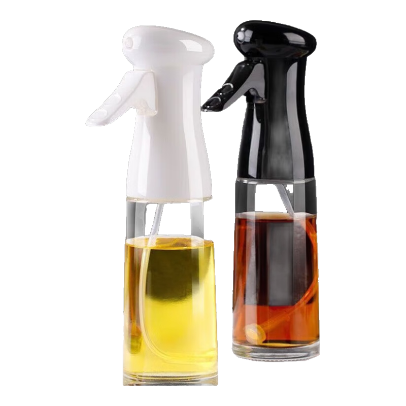 【京东物流配送】喷油壶厨房家用空气炸锅油瓶加厚食用油喷壶神器 220ml 玻璃款 颜色随机 【加厚玻璃】