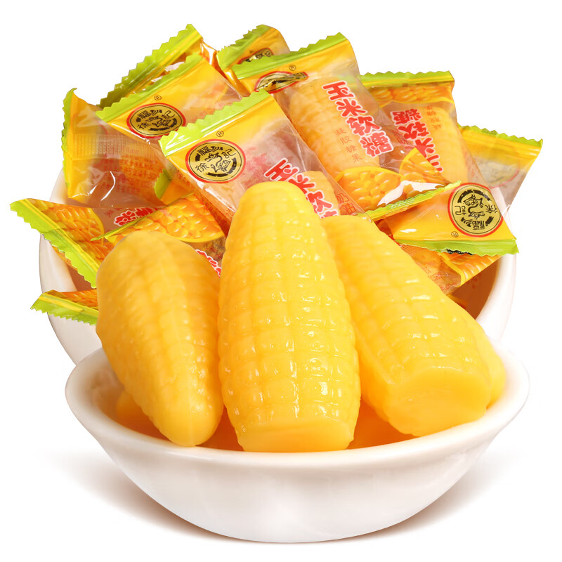 徐福记玉米软糖 500g 散装口味随机 办公室休闲零食喜糖果