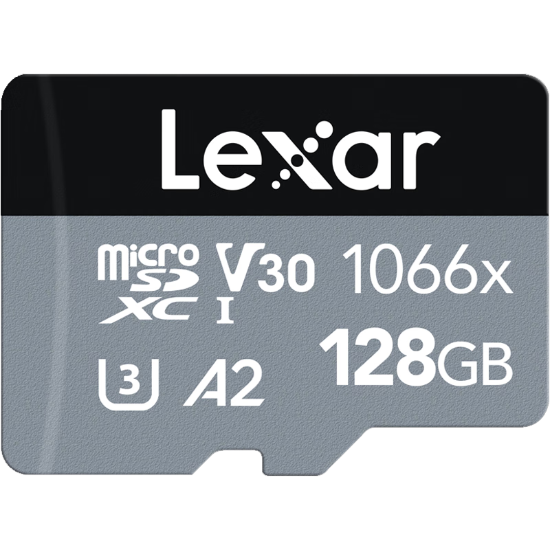 雷克沙（Lexar）tf卡 4K運(yùn)動(dòng)相機(jī)無人機(jī)內(nèi)存卡gopro手機(jī)存儲(chǔ)卡MicroSD卡 128G 1066x 讀160MB 寫120MB TF卡