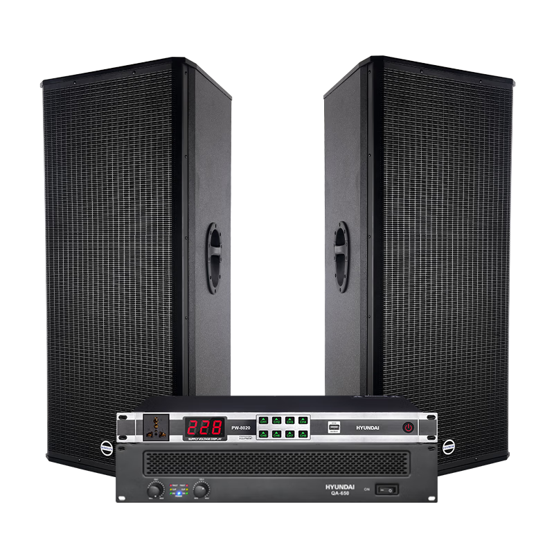 HYUNDAIִ HD-1500 ˫15רҵ̨װ KTV黧ưɳ̨书ŻͲ