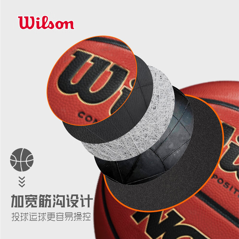 威尔胜（Wilson）篮球室内外通用NCAA蓝球7号球耐磨0730 WZ2014601CN7 七号篮球(标准球)