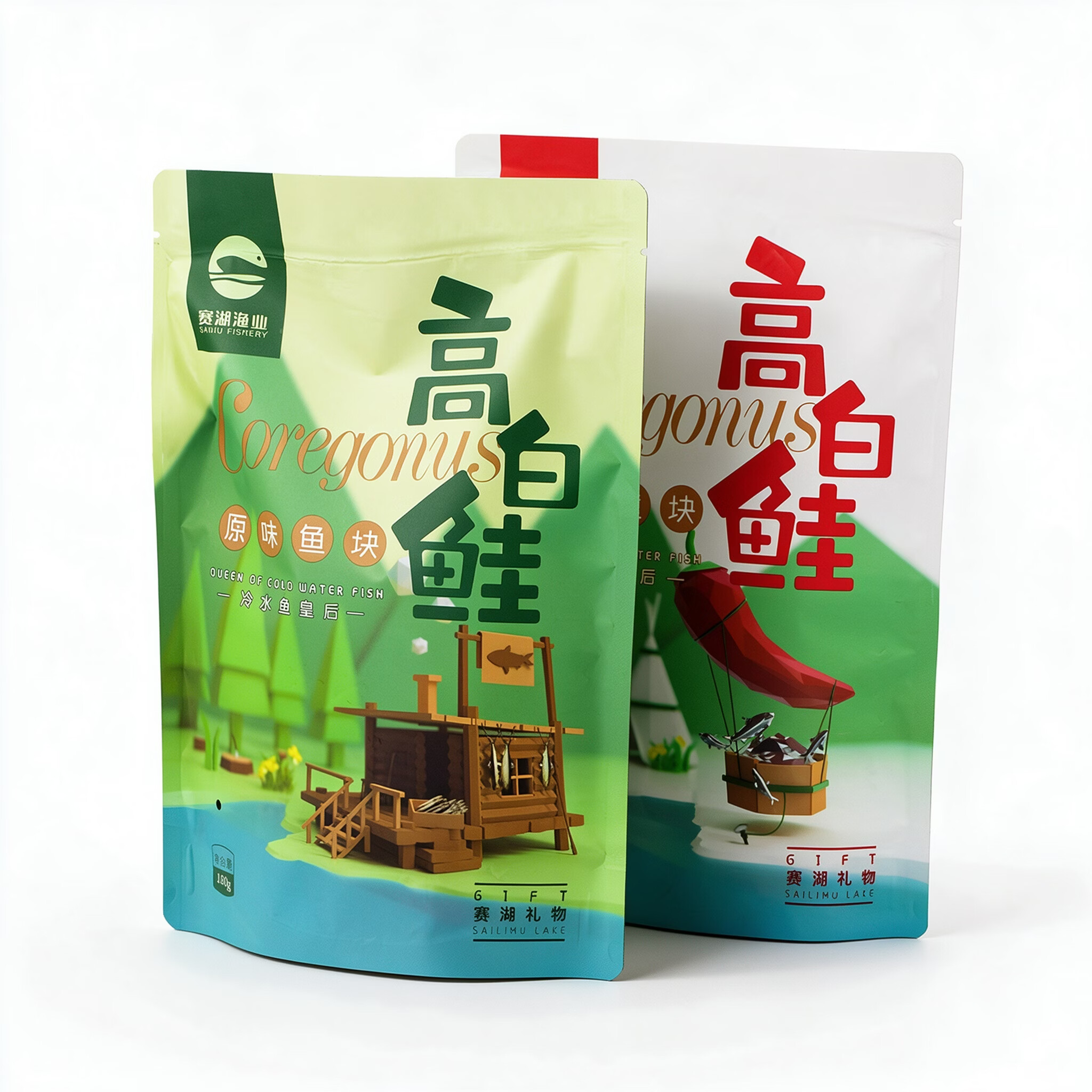 赛湖高白鲑鱼块新疆赛里木湖冷水鱼鱼肉块原味零食下酒菜鱼排特产即食 原味鱼块 180g/袋
