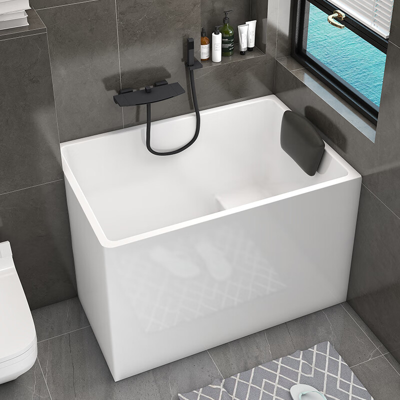 嵌入式浴缸 定制亚克力独立式小户型深泡浴缸家用日式迷你嵌入式小 0.