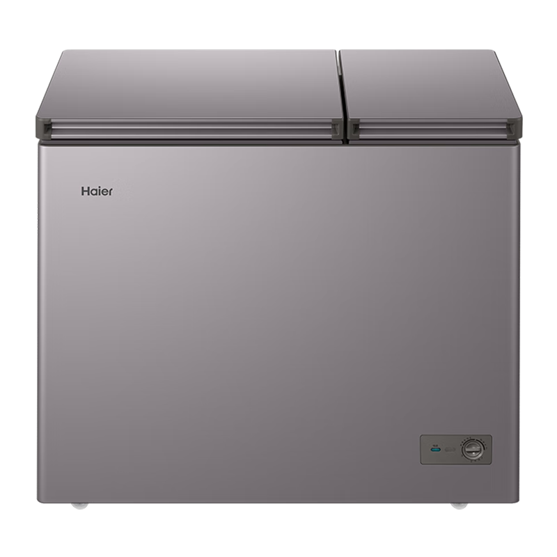 海爾【雙溫雙箱·無需除霜】冰柜家用減霜一邊冷藏一邊冷凍家用商用兩用雙溫柜節(jié)能省電 無需除霜丨PCM內(nèi)膽丨一級能效丨 215L