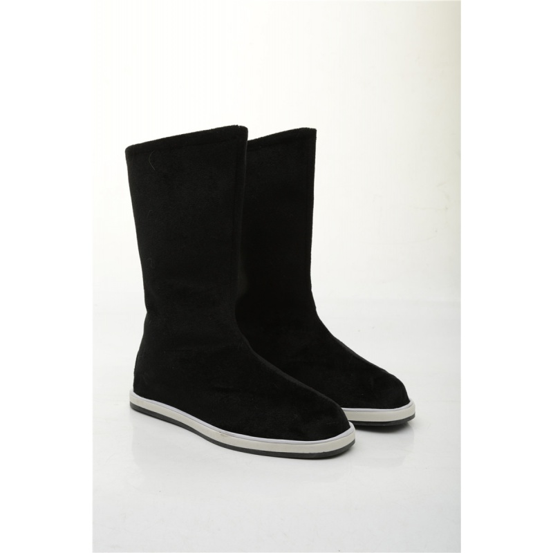 皂靴官靴明朝古风古装汉服靴子男士演出舞蹈用防滑底cos鞋子男女中式