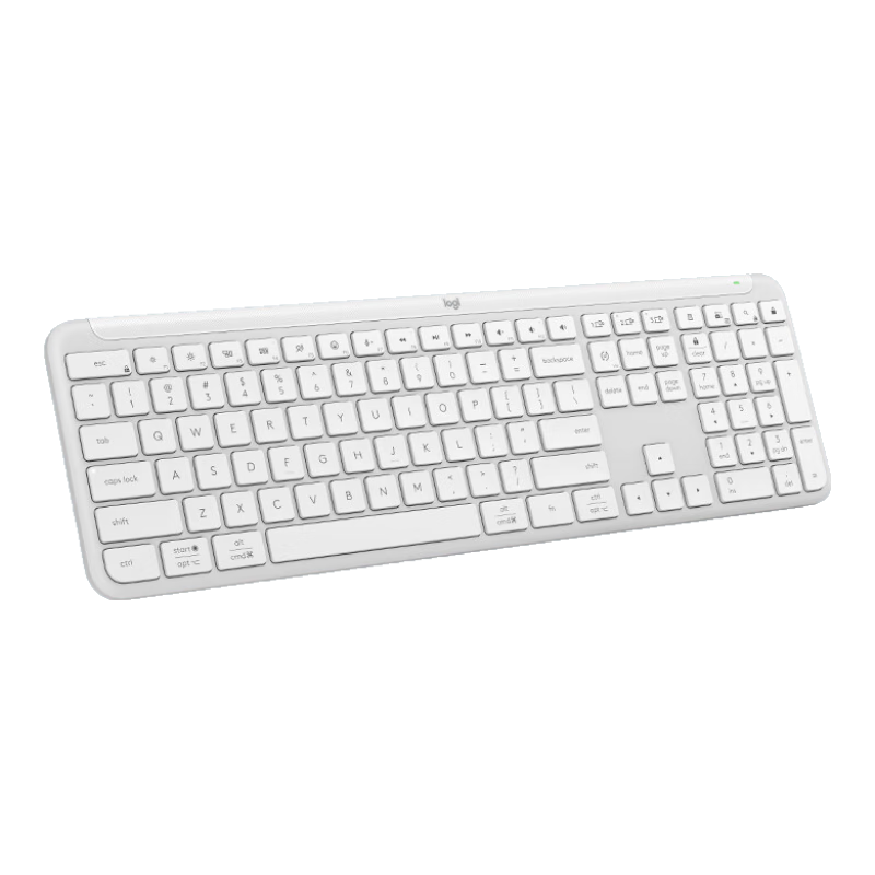 羅技（Logitech）K950鍵盤(pán) 藍牙鍵盤(pán) 辦公鍵盤(pán) 無(wú)線(xiàn)鍵盤(pán) 便攜超薄鍵盤(pán) 優(yōu)選系列 三設備切換 白色