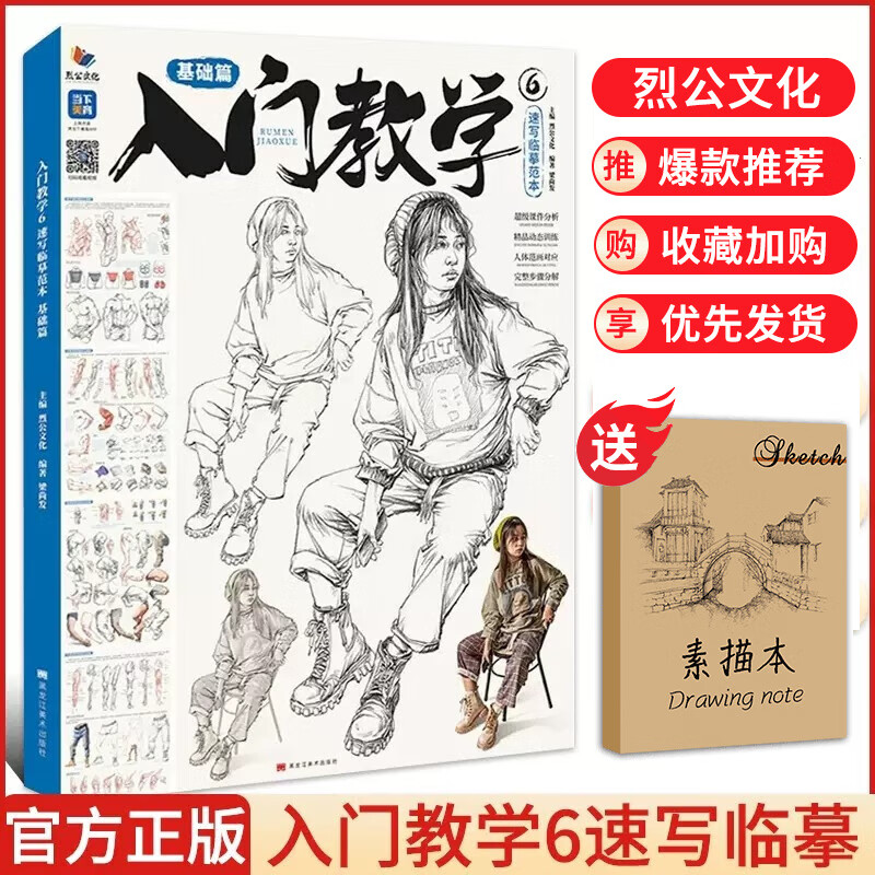 入门教学6速写临摹范本基础篇 2023烈