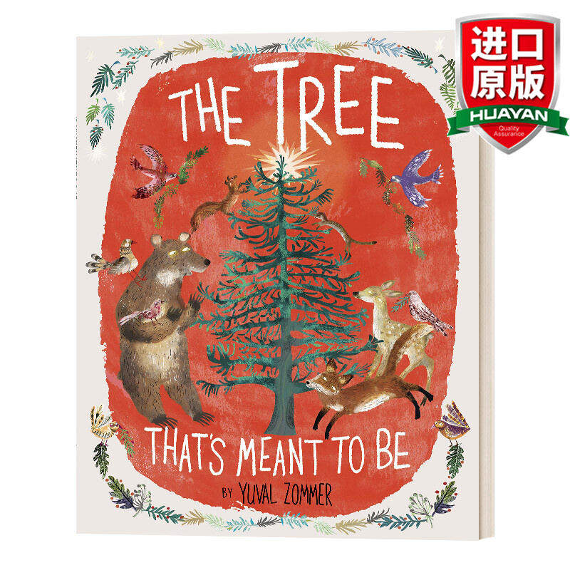 The Tree That’s Meant to Be 英文原版 那棵命中注定的树 儿童圣诞主题精装绘本 脚下的世界作者尤瓦•左墨Yuval Zommer