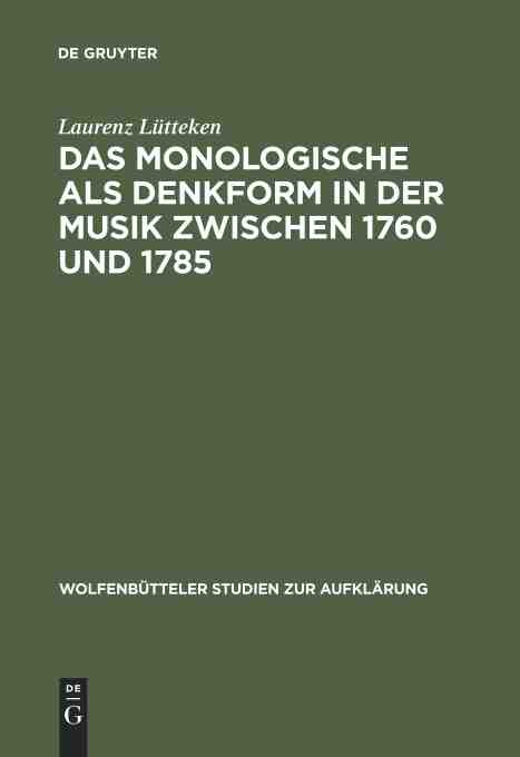 预售 按需印刷 das monologische als denkform in der musik
