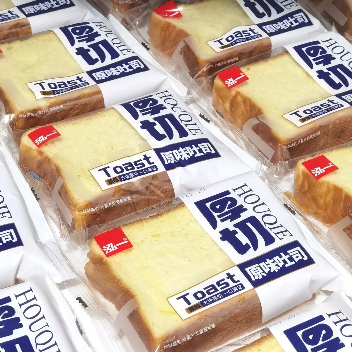 泓一厚切吐司面包原味玉米味超软新日期学生早餐办公室下午茶休闲点心 泓一吐司面包原味 1000g