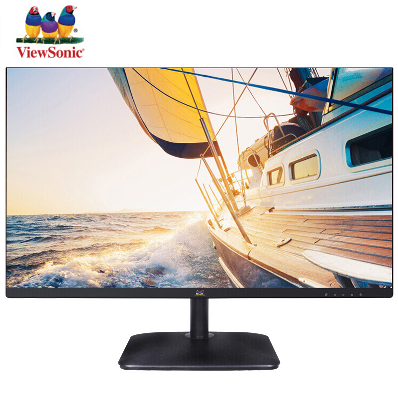 优派（ViewSonic）VA2430-H 23.8英寸 IPS屏窄边框纤薄机身 1080P高清家用商务办公经典黑色显示器