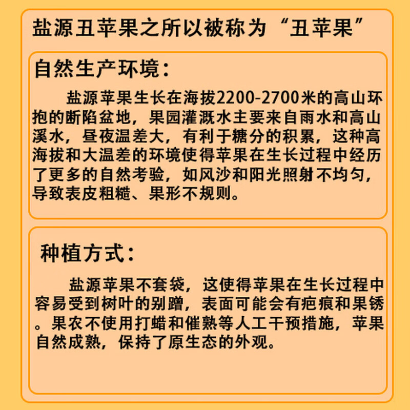 四川大凉山丑苹果 应季新鲜水果 源头直发包邮 四川盐源丑苹果净重4.5斤单果65+