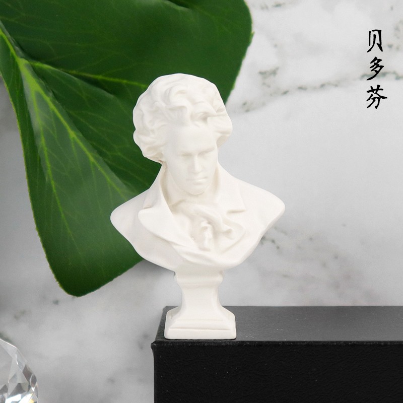 树脂石膏素描头像术人头摆件人物石膏人像雕像装饰树脂石膏像 贝多芬