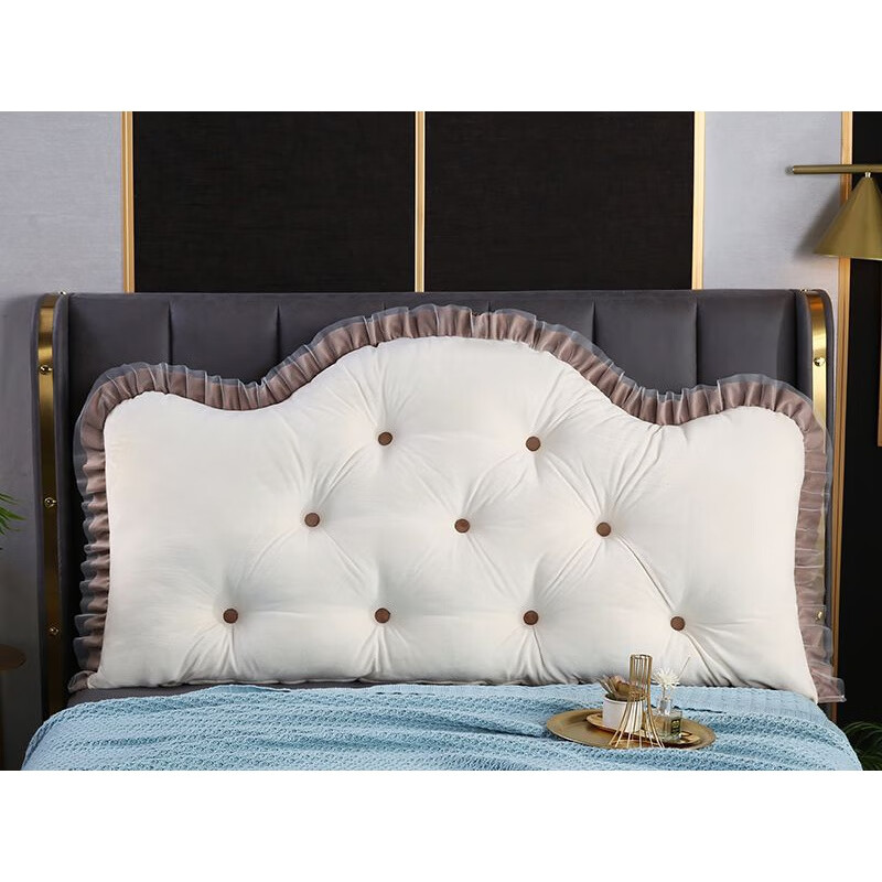 芍萌(shaomeng)软包床头靠背可拆卸皇冠床头大靠背卧室可拆洗床上软包