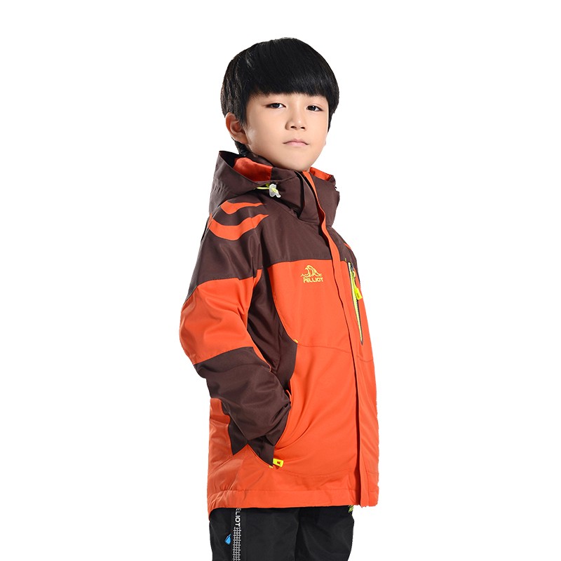 冲锋衣裤伯希和儿童冲锋衣男女童三合一两件套防风保暖外套橙色优缺点测评,哪个性价比高、质量更好？