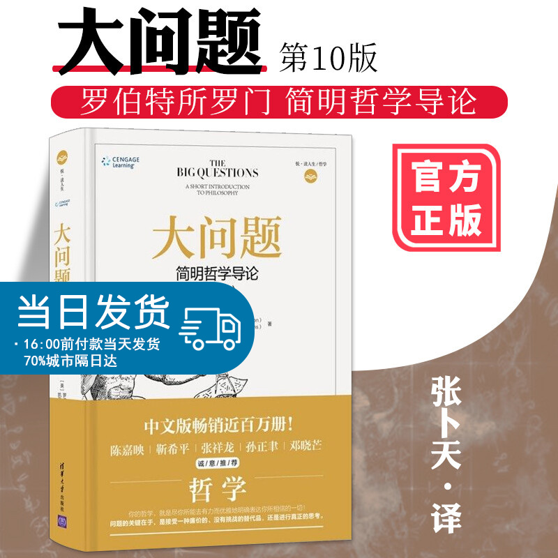 大问题简明哲学导论第 10版 第十版罗伯特所罗门凯思林 好读又难得的哲学入门书 西方哲学史尼采主义所罗门简史