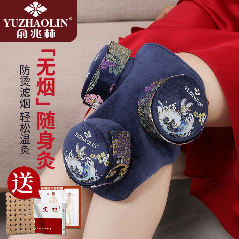 俞兆林 无烟艾灸盒三联 家用颈椎膝盖艾灸盒随身灸艾灸罐仪器一体机