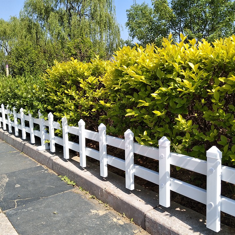 松峦悦润pvc塑钢草坪护栏绿化带隔离栏杆草坪围栏社区幼儿园绿化篱笆