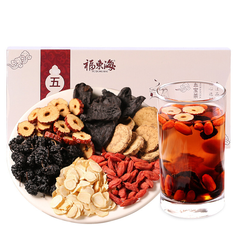 福东海 人参五宝茶 男人茶老公茶 滋补茶八宝茶  250g/盒 1盒装