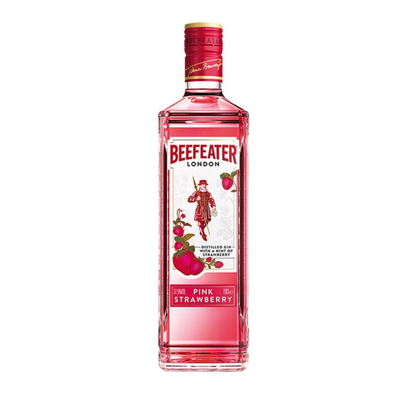 必富达(beefeater)英国进口洋酒  必富达粉红金酒 杜松子酒蒸馏酒基酒