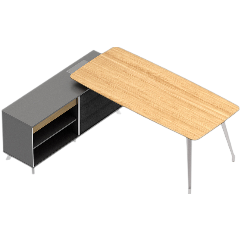 圣奥(sunon)I-Varna 现代简约主管桌 经理室侧柜老板桌子小班台 左侧柜