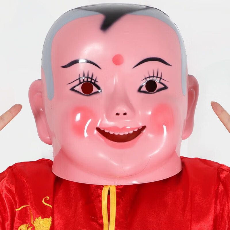 村社火大头娃娃大头娃娃头套 面具扭秧歌道具 舞龙舞狮道具 男孩大头