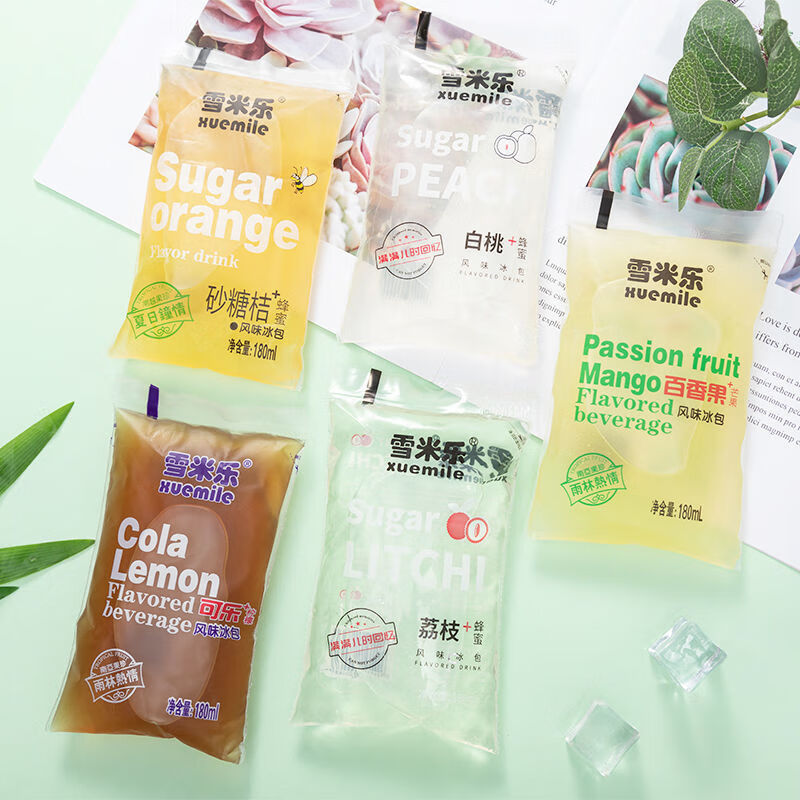 冰袋小时候的8090后童年回忆怀旧零食冰包果汁风味饮料 百香果芒果