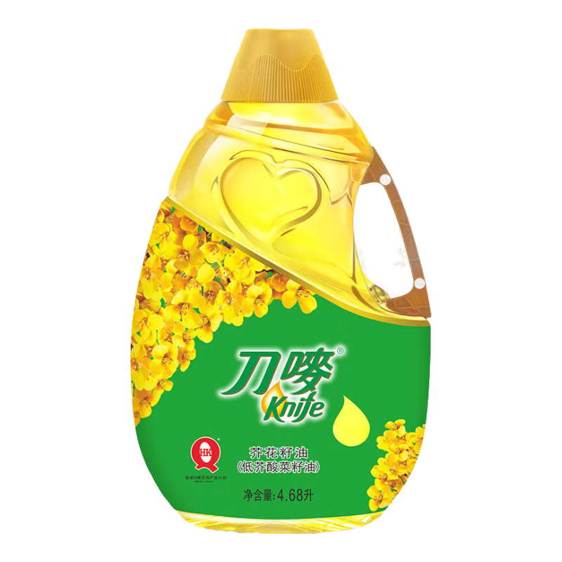 刀嘜（Knife）香港食用油 刀嘜低芥酸菜籽油4.68L食用油菜籽油家用芥花籽油 刀嘜低芥酸菜籽油4.68L*1瓶