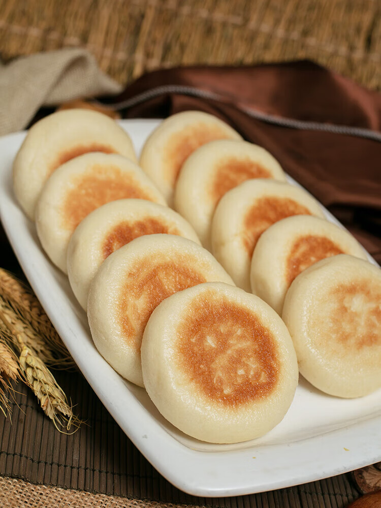 哺食旺老面饼10个黑芝麻馅饼炸手工馍面饼加热即食半成品点心早餐面