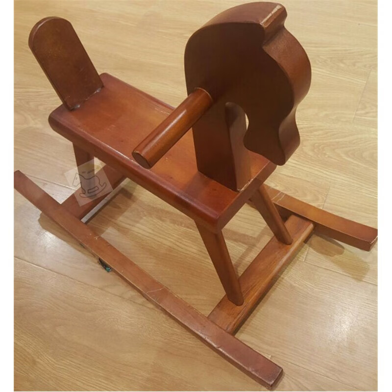 果森儿童木马骑摇摇马车宝宝玩具椅子1-3周岁幼儿园生日礼物六一 棕色