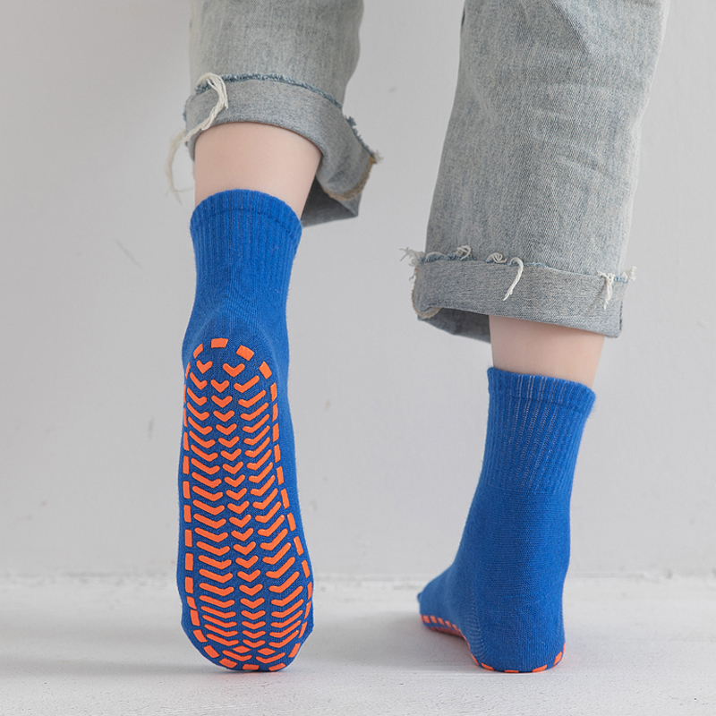奥义驰夏季专业蹦床袜男女室内中筒袜早教中心地板袜专用袜子防滑袜