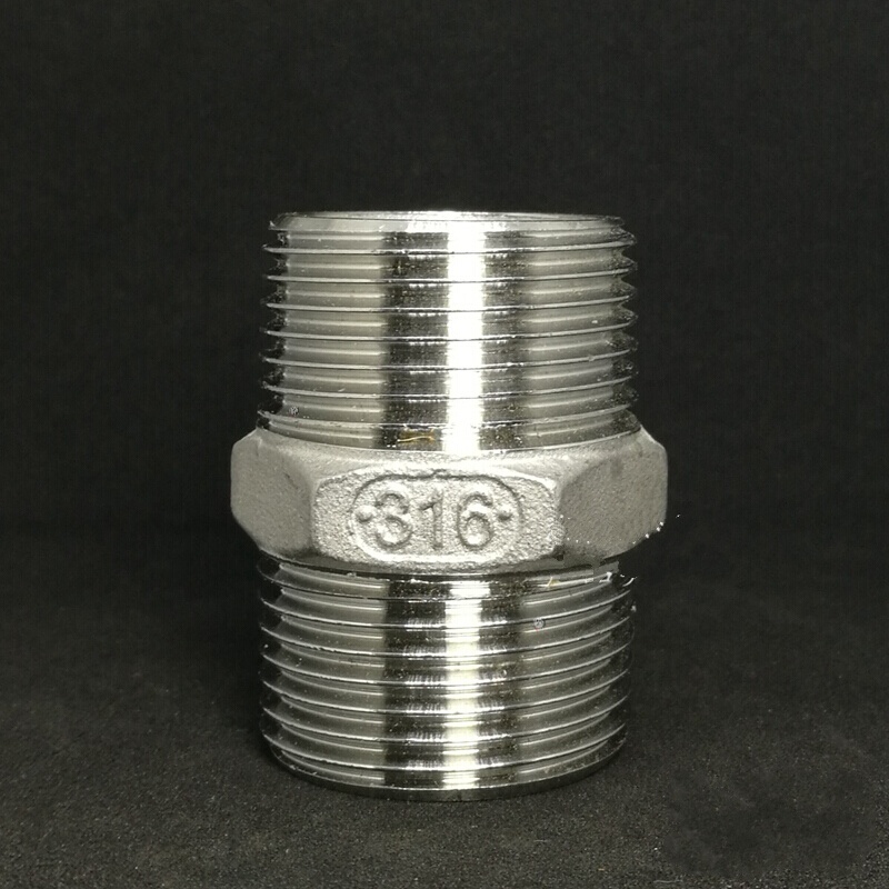 梦茜儿316不锈钢外丝直接头 外螺纹接头 双头外丝接头 4分6分1寸2一个