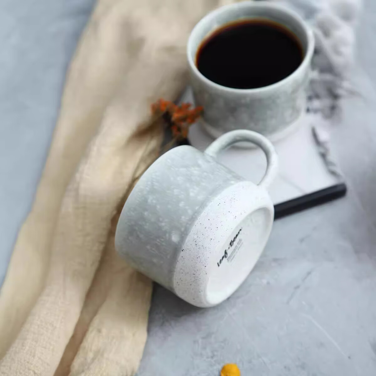 北欧简约350ml陶瓷杯办公室高颜值咖啡杯马克杯 250ml 单杯 301-400ml