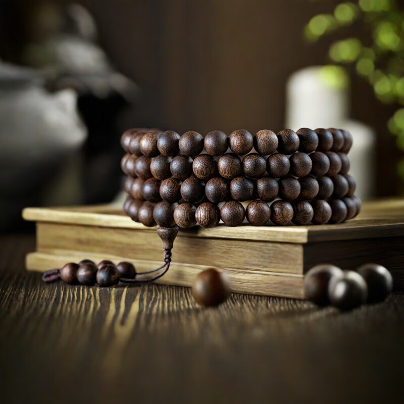 ����Խ��ѿׯ���108���������ϳ�ˮ����骳����ִ�Ů��ʿľ���� Խ��ѿׯ6mm*108��