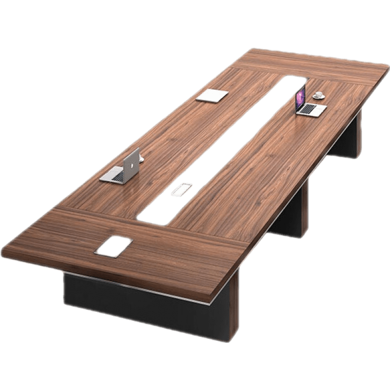 龙案 会议桌长条桌简约现代大型会议室洽谈桌椅组合培训桌板式办公家具 2m*1m(加厚)