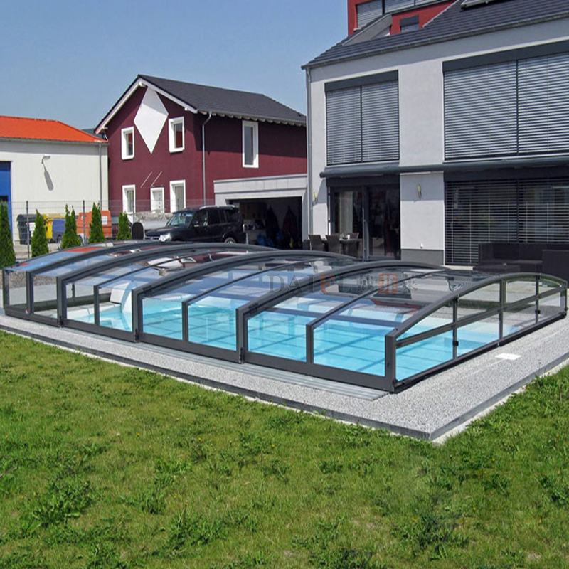 戴菲莱可移动铝合金阳光房智能折叠伸缩中空玻璃隔音别墅庭院顶棚防