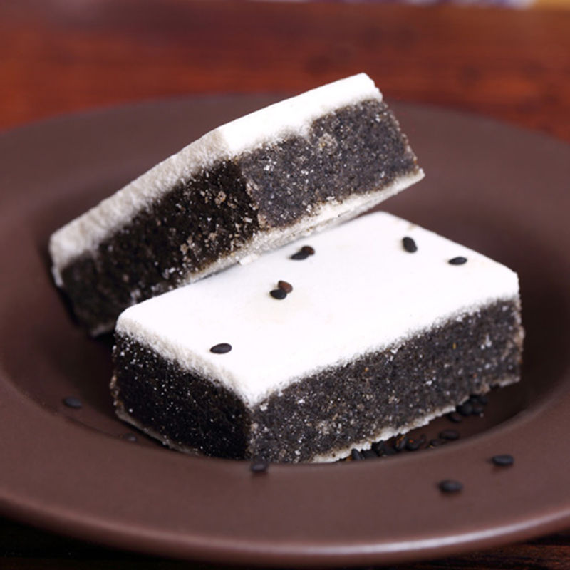 2斤四川眉山仁寿特产张三黑芝麻芝麻糕1000克白芝麻糕休闲零食 【黑