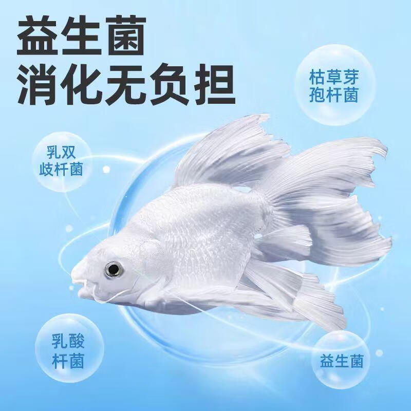 鱼麒麟蝴蝶鲤专用饲料高蛋白上浮鱼食白金龙凤锦鲤观赏鱼小颗粒通用鱼粮 【上浮】蝴蝶鲤 益生菌饲料500ml