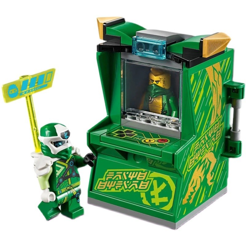微凡嘉(weifanjia)新年礼物幻影忍者系列凯的街机人仔劳埃德陀螺拼装