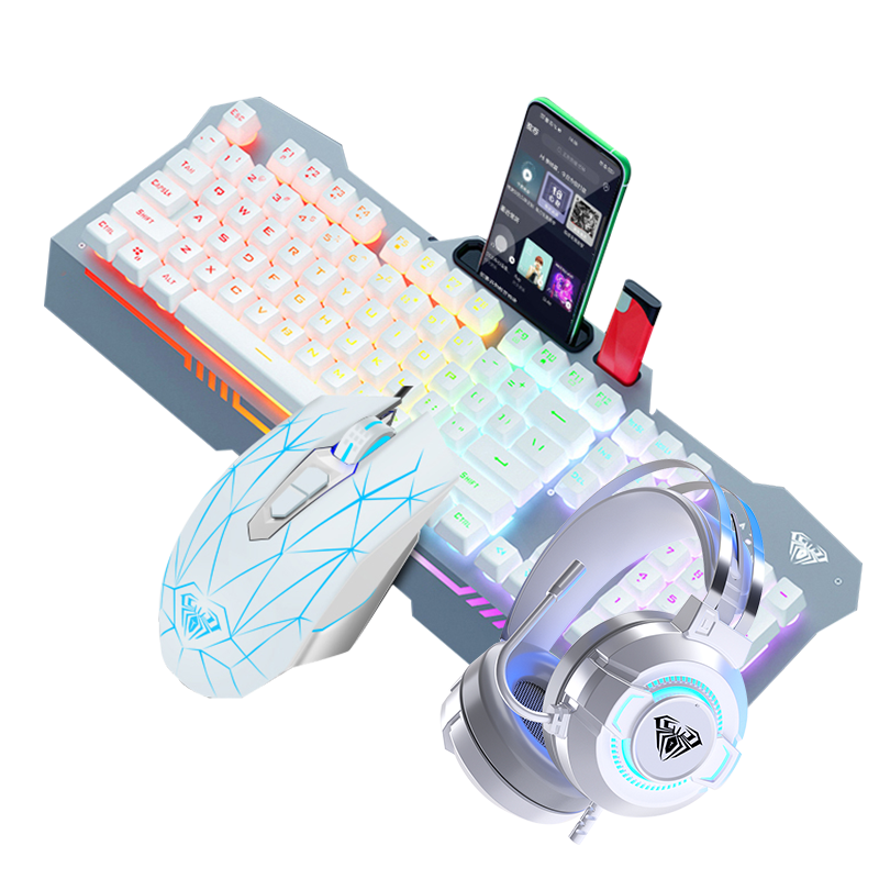 狼蛛(AULA)真机械手感键盘鼠标套装——高品质、舒适手感、多功能