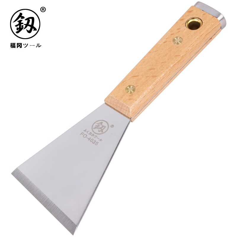 釰福冈工具 铲刀油灰刀可敲击加厚不锈钢多用批刀清洁 三角型 （FO-4035)属于什么档次？