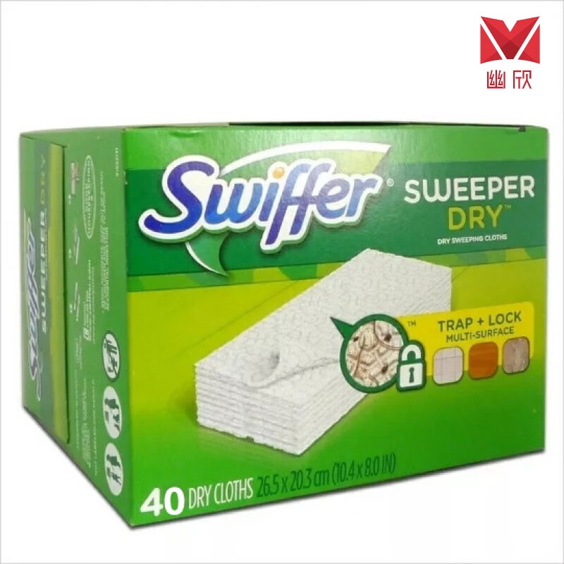 干湿两用平板拖把免洗干抹布干湿巾替换 配套专用干纸巾40片(不含拖把