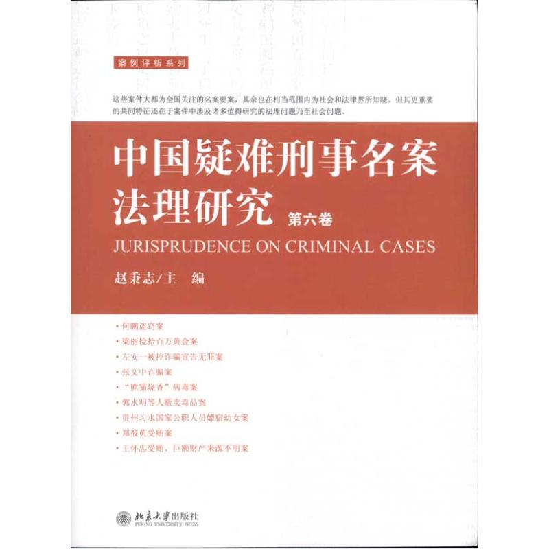 中国疑难刑事名案法理研究(第六卷)