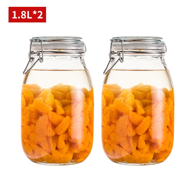 喜碧(scybe) 泡菜容器玻璃密封加厚玻璃坛子咸菜/泡辣椒/腌制带盖