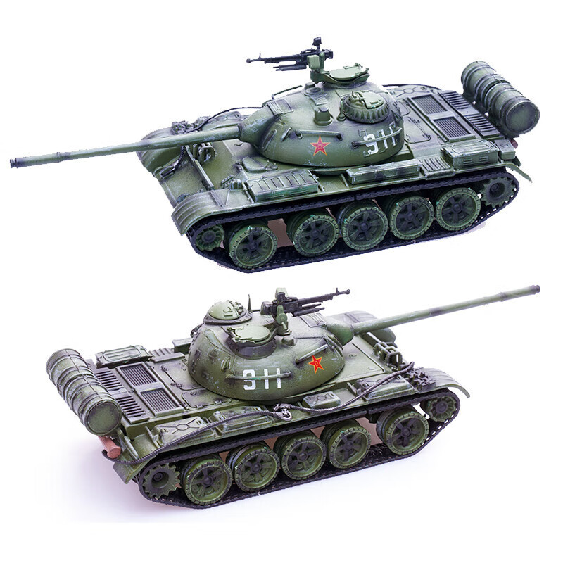 少羽1/72中国59式坦克模型军事小摆件经典绿色成品