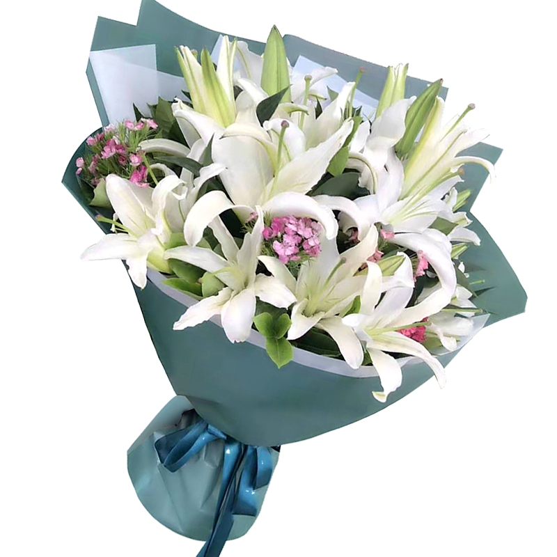 满味园母亲节鲜花速递香水百合玫瑰花束生日礼物送女友老婆全国同城