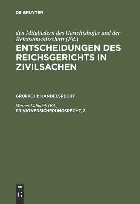 预售 按需印刷 privatversicherungsrecht, 2