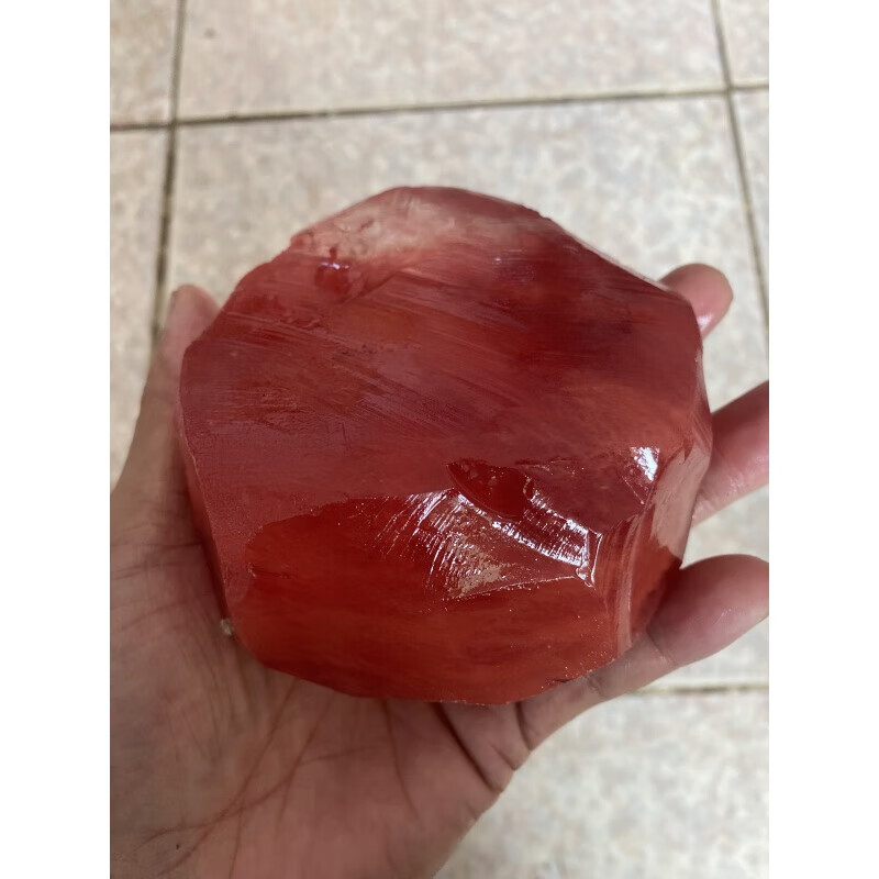 晨林之歌红色水晶熔炼石花盆造景装饰客厅公司酒店大厅开业庆典礼品 1