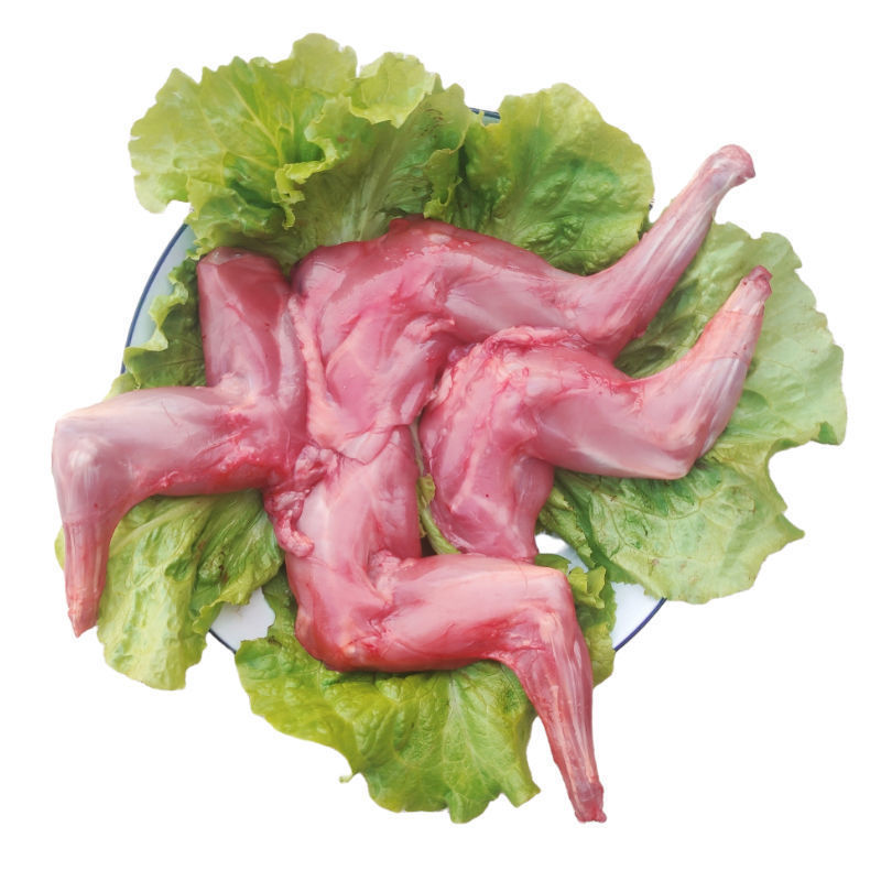 新鲜兔后腿顺丰兔肉生兔后腿生兔肉速冻兔腿新鲜兔子腿2斤 4斤兔后腿